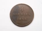 Guernsey.  4 Doubles - 1868, Postzegels en Munten, Munten | Europa | Niet-Euromunten, Losse munt, Overige landen, Verzenden