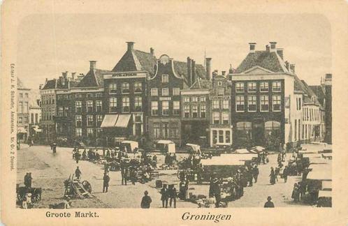 (300-100-019) Groningen Groote Markt, Verzamelen, Ansichtkaarten | Nederland, Groningen, Verzenden