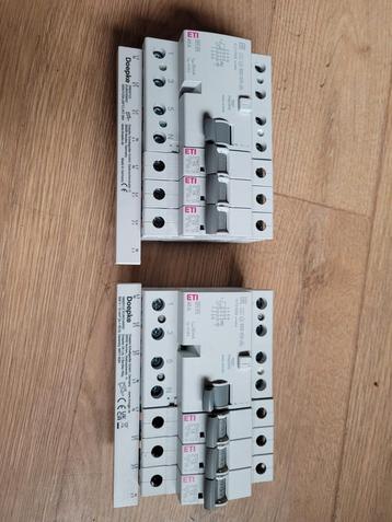 ETI aardlekschakelaar 4p 30mA en 3x 1p c16 beschikbaar voor biedingen