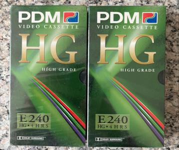 PDM HG E240, 2 VHS VIDEO BANDEN NIEUW IN VERPAKKING beschikbaar voor biedingen