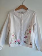 Heel leuk wit vestje met konijntjes en applicaties Mt 128, Kinderen en Baby's, Kinderkleding | Maat 128, C&A, Meisje, Trui of Vest