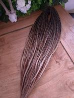 Box braids donkerbruin / caramel, Ophalen of Verzenden, Zo goed als nieuw, Pruik of Haarverlenging