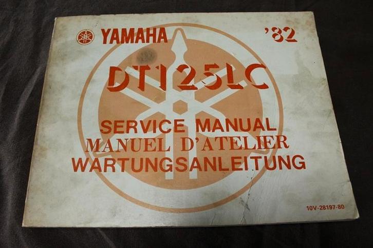 Yamaha DT125  LC 1982 motorcycle service manual handbuch, Motoren, Handleidingen en Instructieboekjes, Yamaha, Ophalen of Verzenden