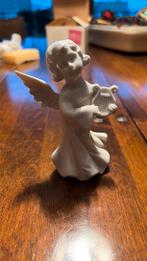 Kerstengel met harp porselein, Ophalen of Verzenden, Zo goed als nieuw