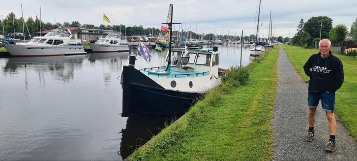 Duw sleepvlet sleepboot, Watersport en Boten, Motorboten en Motorjachten, Gebruikt, Staal, 9 tot 12 meter, Diesel, Binnenboordmotor