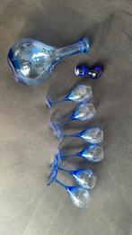 Karaf met 6 glaasjes, Antiek en Kunst, Antiek | Glas en Kristal, Ophalen of Verzenden