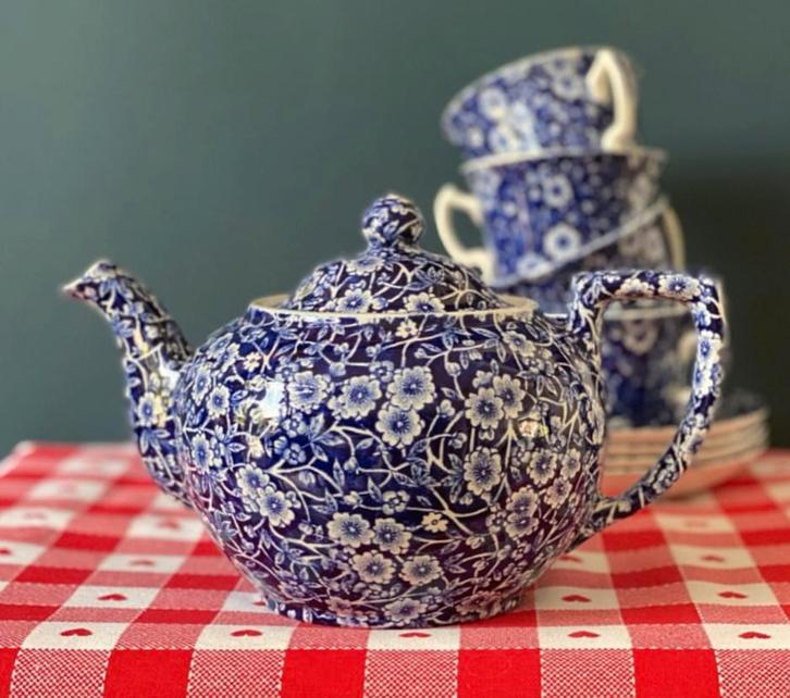 Burleigh Calico Staffordshire theepot, Huis en Inrichting, Keuken | Servies, Nieuw, Overige typen, Overige stijlen, Ophalen of Verzenden