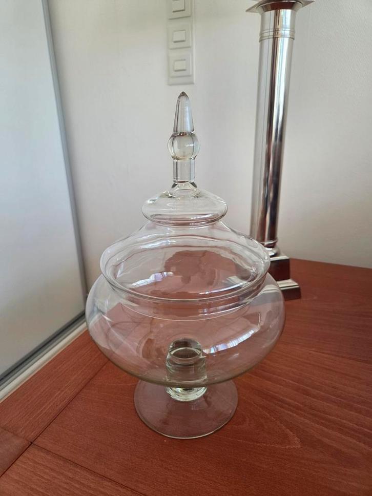 Glazen stolp decoratie, snoeppot, Huis en Inrichting, Woonaccessoires | Overige, Ophalen