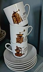 Vintage kop en schotels koffiemolens Mitterteich, Antiek en Kunst, Antiek | Servies los, Ophalen of Verzenden