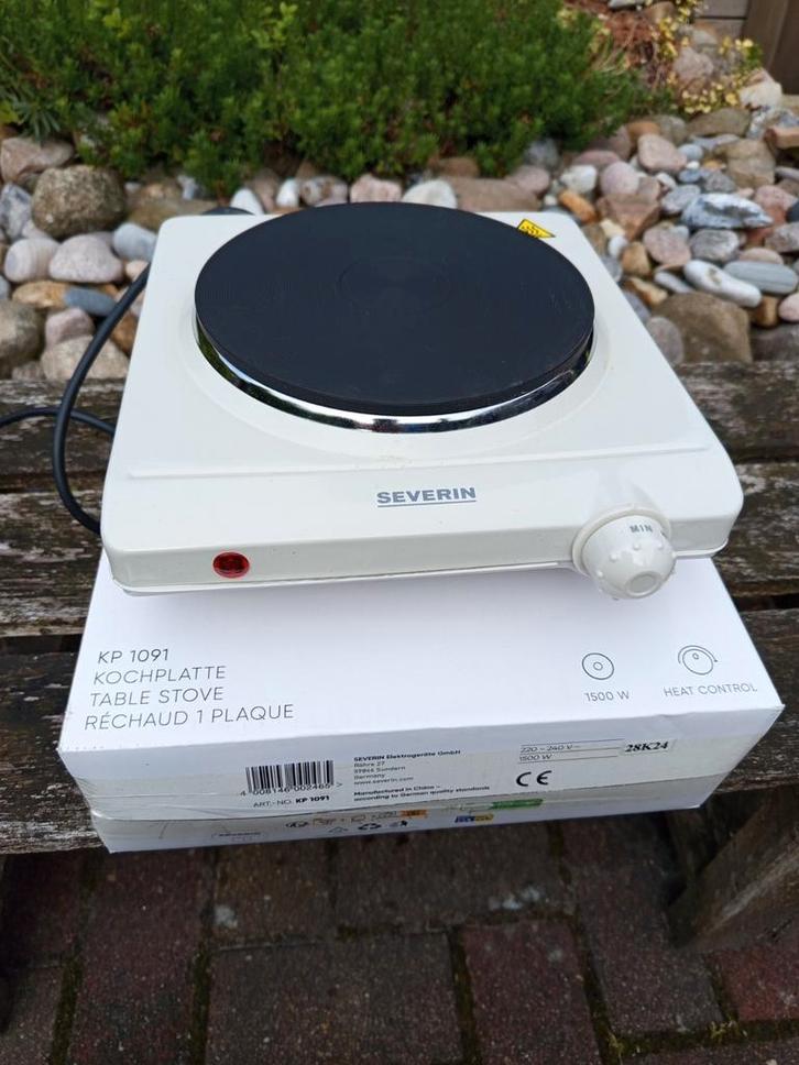 2x Severin KP 1091 Kookplaat - Nieuwstaat, Witgoed en Apparatuur, Kookplaten, Zo goed als nieuw, Vrijstaand, Elektrisch, 3 kookzones of minder