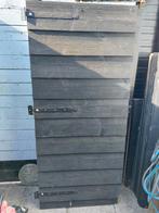 Deur zwart rabat zware kwaliteit, Tuin en Terras, Ophalen, Zo goed als nieuw, Hout, 150 tot 200 cm