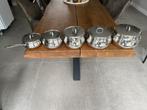 5-delig pannenset Sola, Huis en Inrichting, Keuken | Potten en Pannen, Ophalen, Gebruikt, Rvs, Pannenset
