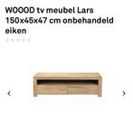 Woood TV Meubel, Ophalen, Gebruikt, 100 tot 150 cm, Eikenhout