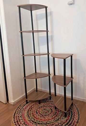 Wood corner shelf set (2 pieces) beschikbaar voor biedingen