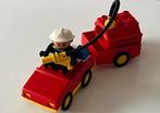 Vintage Lego Duplo Brandweerauto met Aanhanger, Kinderen en Baby's, Speelgoed | Duplo en Lego, Ophalen of Verzenden, Gebruikt