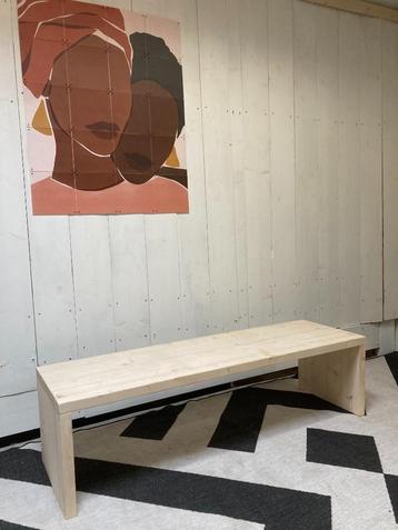 massief vurenhouten bankje 150x45 41cm hoog