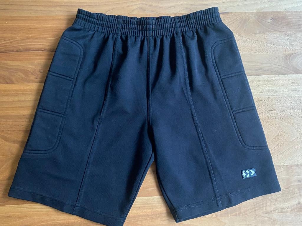 Korte Keepersbroek met Padding | zwart | 158-164, Maat XS of kleiner, Ophalen of Verzenden, Gebruikt, Broek