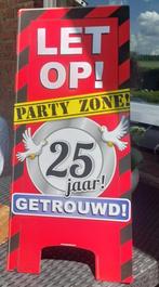 Partybord ; 25 jaar getrouwd Partyzone!, Verzenden, Nieuw, Feestartikel