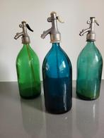 3 spuitwaterflessen/sodaflessen, Antiek en Kunst, Ophalen