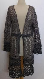 Ibiza/hippie/boho look bruintinten gehaakt vest! L, Verzenden, Zo goed als nieuw, Maat 42/44 (L), Overige kleuren