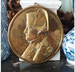 Antieke messing plaquette van Napoleon, Ophalen of Verzenden