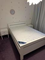 Bed 150x200 compleet, Gebruikt, Overige maten, Wit, Hout