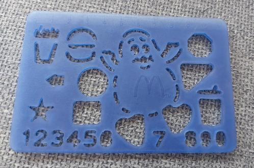 Vintage McDonald's uit 1997 Sjabloon lineaal, Hobby en Vrije tijd, Knutselen, Gebruikt, Materiaal, Ophalen of Verzenden