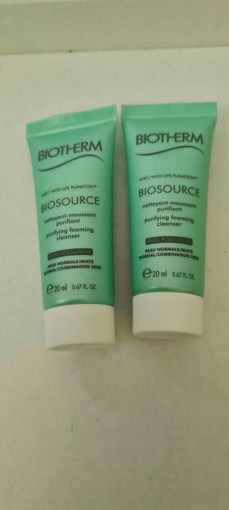 Biotherm biosource 2x20ml=40ml, Sieraden, Tassen en Uiterlijk, Uiterlijk | Gezichtsverzorging, Nieuw, Verzorging, Ophalen of Verzenden