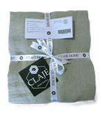 100% linnen hoeslaken 180x200 Soft Linde, Hoeslaken of Sloop, Ophalen of Verzenden, Groen, Nieuw