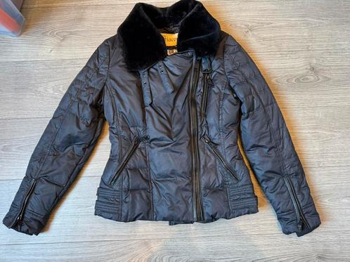 Giacomo winterjas maat M donkerblauw/zwart, Kleding | Dames, Jassen | Winter, Zo goed als nieuw, Maat 38/40 (M), Zwart, Ophalen of Verzenden