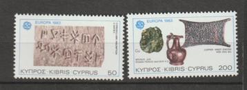 TSS Kavel  350086 Cyprus Postfris minr  582-583 Europa CEPT 