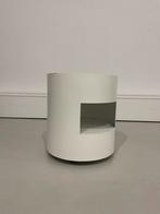 Vintage Ronde Metalen Bijzettafel kastje, Antiek en Kunst, Antiek | Meubels | Kasten, Ophalen