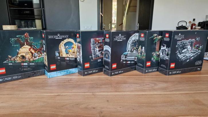 Alle Lego Star Wars Diorama's (6 stuks) complete collectie!, Kinderen en Baby's, Speelgoed | Duplo en Lego, Zo goed als nieuw
