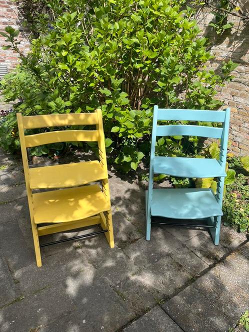 Tripp Trapp kinderstoel Stokke set van 2, Kinderen en Baby's, Kinderstoelen, Gebruikt, Meegroeistoel, Ophalen