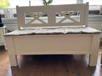 Houten klepbank, Ophalen, Minder dan 75 cm, Brocante, landelijk, Tweepersoons