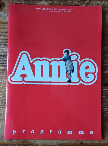 Annie musical dik programma boek beschikbaar voor biedingen
