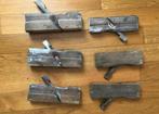 Sponning schaaf hout zonder beitel, zes stuks (antiek), Ophalen of Verzenden