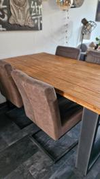 Pronto eetkamerstoelen set van 4, Ophalen, Gebruikt, Bruin, Vier