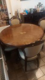 Antieke Eethoek met 4 stoelen, Ophalen