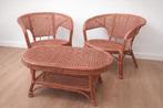 rotan stoelen, Huis en Inrichting, Stoelen, Gebruikt, Twee, Bruin, Riet of Rotan