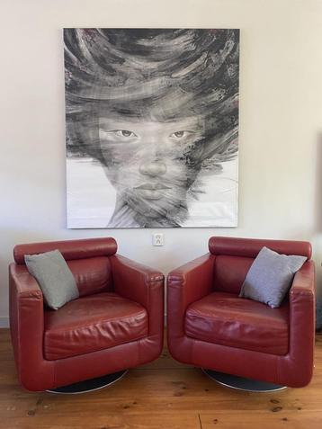 Groot formaat acryl schilderij modern/artistiek 158x139 cm beschikbaar voor biedingen