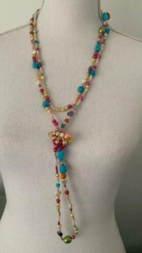 GRATIS VERZENDEN! Mooie Ibiza look Ketting, CADEAUTIP!, Sieraden, Tassen en Uiterlijk, Kettingen, Nieuw, Overige materialen, Overige kleuren