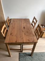 Eettafel met stoelen, Huis en Inrichting, Tafels | Eettafels, Ophalen, Gebruikt, 100 tot 150 cm, 50 tot 100 cm
