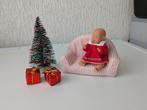 Mini baby born popje, bank, kerstboom en cadeautjes 🏠, Ophalen of Verzenden, Zo goed als nieuw, Babypop