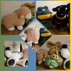 Knuffels Olifant, Schaap, Hond, Kikker, Varken, Konijn Kerst, Kinderen en Baby's, Speelgoed | Knuffels en Pluche, Ophalen of Verzenden
