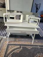 Make-up Tafel met Spiegel en 3 Ophangbakjes – Zeer Goede Sta, Ophalen, Zo goed als nieuw, Bureau