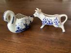 Oud Delfts Blauw roomstel:koe/zwaan (suiker/melk), Ophalen of Verzenden