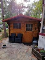 Houten Tuinhuis met Overkapping, Gebruikt, Minder dan 200 cm, 1 raam, Met overkapping