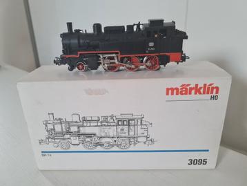 Nette Märklin BR74 DB stoomloc 3095 H0 beschikbaar voor biedingen