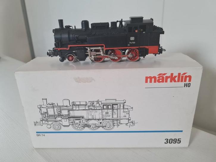 Nette Märklin BR74 DB stoomloc 3095 H0, Hobby en Vrije tijd, Modeltreinen | H0, Gebruikt, Locomotief, Wisselstroom, Märklin, Ophalen of Verzenden